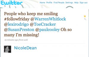 Nicole Dean Twitter Testimonial